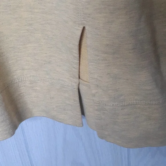 Soft Surrounding Hooded Sweatshirt Yellow Gray Pocket Size M/L - Picture 4 of 7